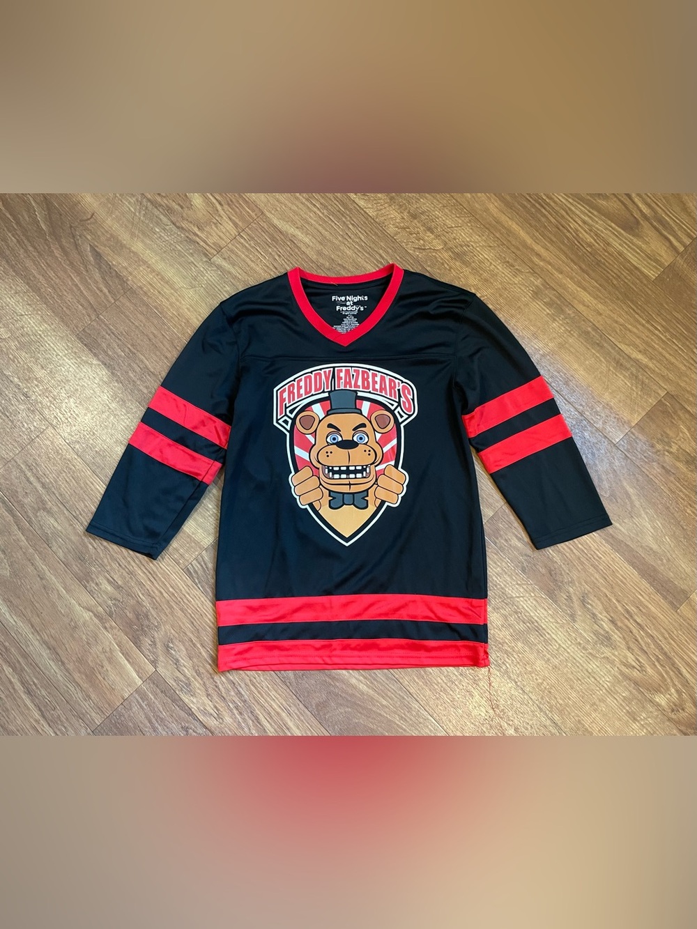Five Nights at Freddy’s Freddy Fazbear 87 Jersey Youth XL Shirt FNAF Rare HTF